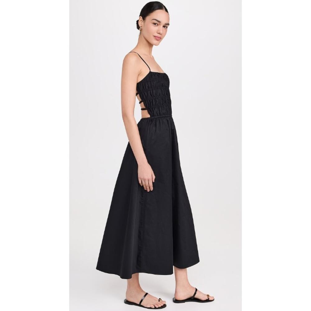 NWT Solid & Striped The Delta Dress Blackout Open Back Midi Sz XS $248 - Picture 3 of 11